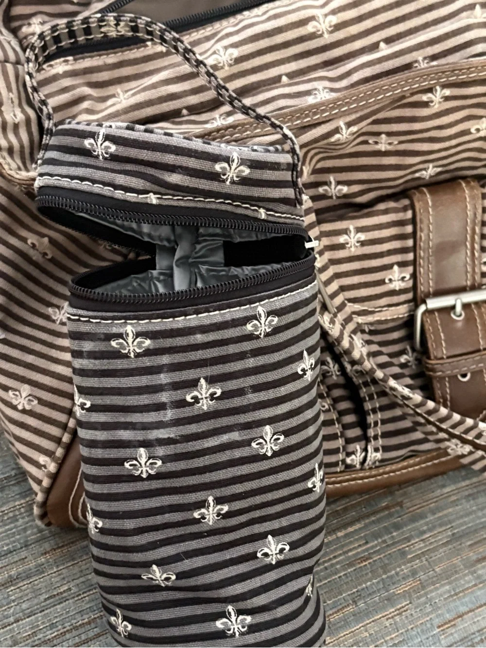 $5 In Bundle! Kalencom Fleur de Lis Diaper Bag